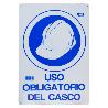 CARTEL USO CASCO OBLIGATORIO
