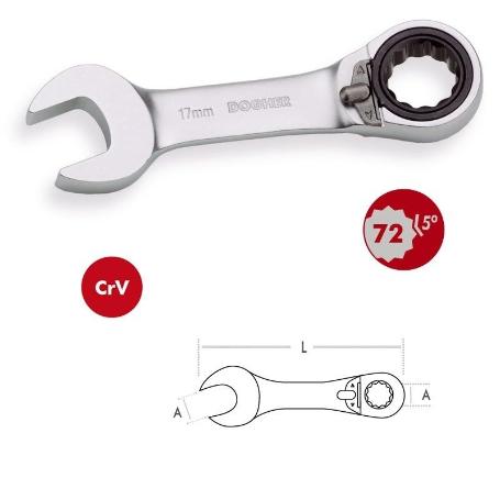 LLAVE COMBINADA CARRACA 22 MM DOGUER