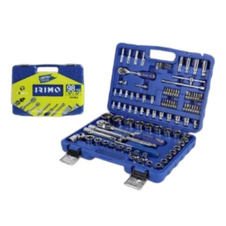 JUEGO LLAVES VASO IRIMO 1/4 Y 1/2 94 PZAS