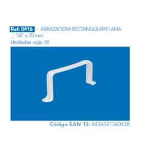 ABRAZADERA RECTANG.PLANA 147X70 MM