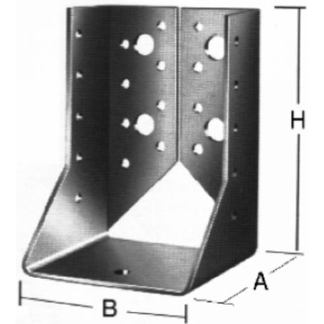 SOPORTE VIGA CERRADO SV3 70X125 ZINCADO