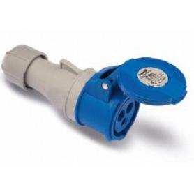 ENCHUFE HEMBRA.2P+T.AZUL (REF.23200)