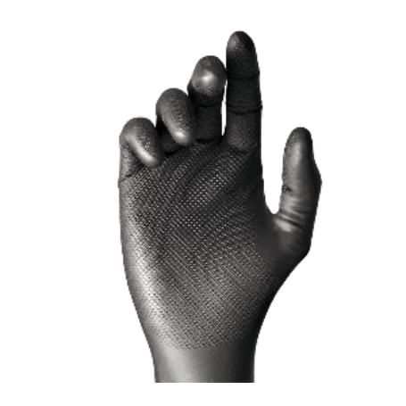 GUANTE NITRILO NEGRO DESECH.T- 9/L 50UDS JUBA