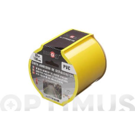 CINTA SEÑAL.ADH.AMARILLA 33X100
