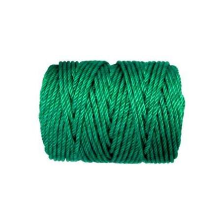 CUERDA PLASTICO 5 MM.VERDE X 100MTS.