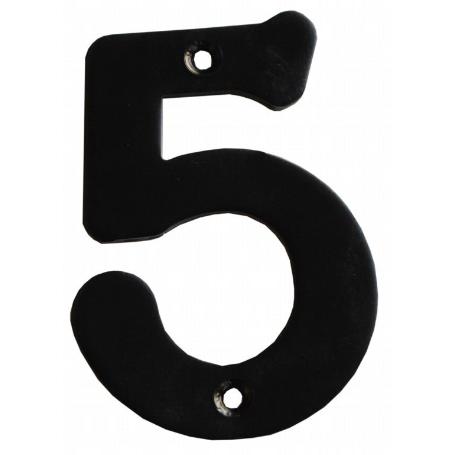 NUMERO 5 HIERRO FORJADO 100MM.