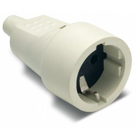 CLAVIJA GOMA HEMBRA 16A.BLANCA (REF.2104-B)