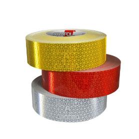 CINTA REFLECTANTE ADH.ROJA 33MX50MM