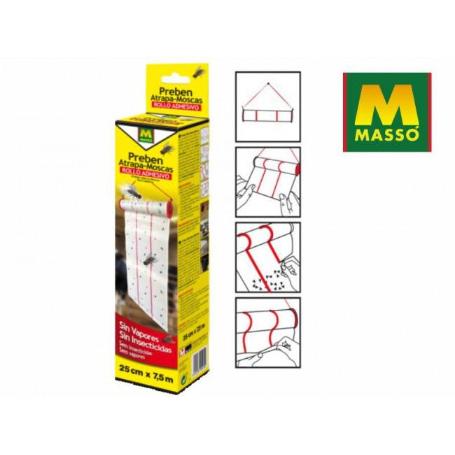 ROLLO ADHESIVO ATRAPAMOSCAS 7.5 MTS