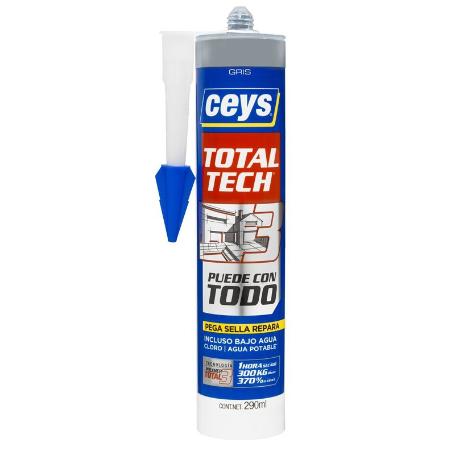 CEYS TOTAL TECH POLIMERO GRIS 290 ML.