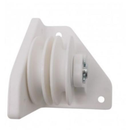 POLEA LATERAL PERGOLA BLANCO