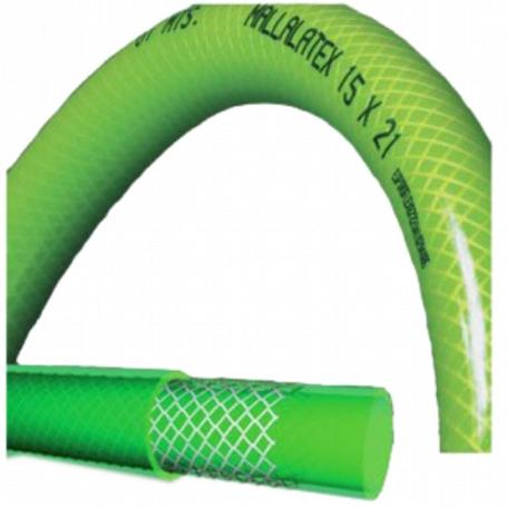 MANGUERA LATEX C/MALLA 15X21 15 MTS.