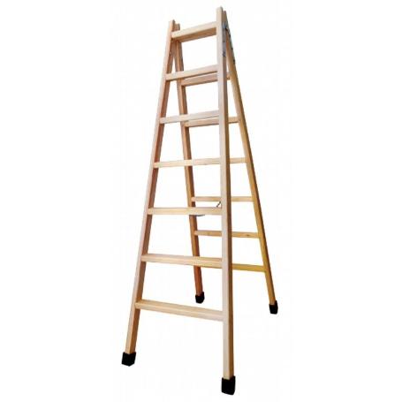 ESCALERA MADERA TIJERA  6 PELD