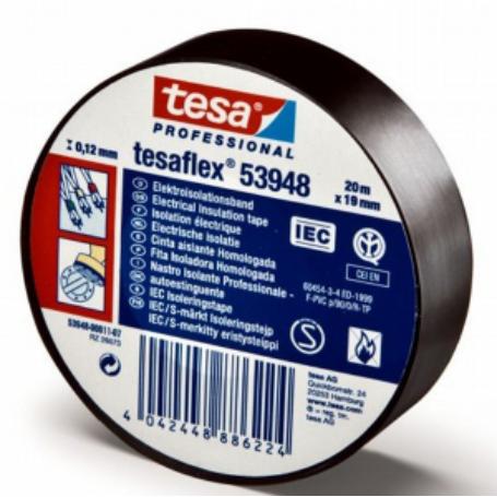 CINTA AISLANTE TESA 10X19 NEGR.X10UDS.