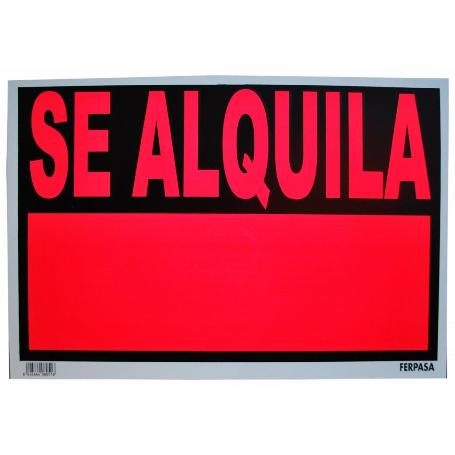 CARTEL SE ALQUILA MED.500X350