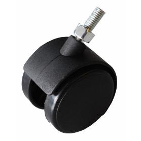 RUEDA OFICINA 50 MM. TORNILLO M-8 SIN FRENO  79217