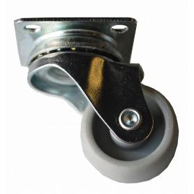 RUEDA PVC CON PLACA 40 MM. SIN FRENO 82211