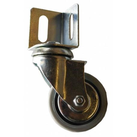 RUEDA GOMA  PLACA ANGULO 60 MM. SIN FRENO 82227