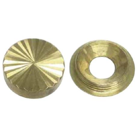 EMBELLECEDOR LAPIDADO LATON 16 MM