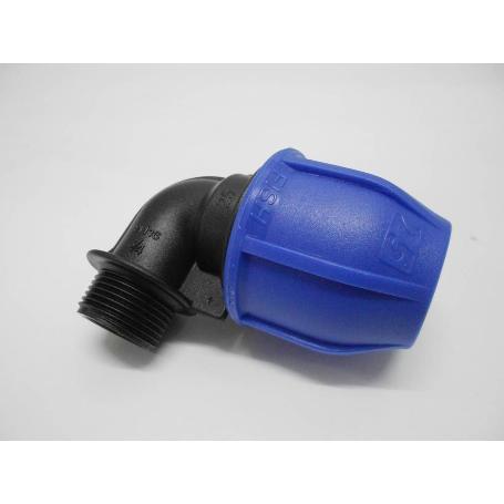 CODO POLIET.90º R.M.20X1/2