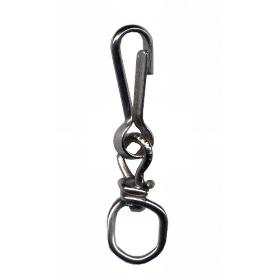 MOSQUETON TORNIQ.NIQUEL.DE  70