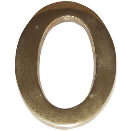 Numero de laton 100mm. 0 blister