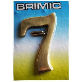 Numero de laton 100mm. 7 blister