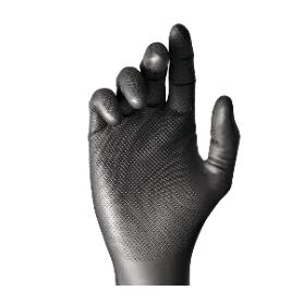 GUANTE NITRILO NEGRO DESECH.T-10/XL 50UDS JUBA