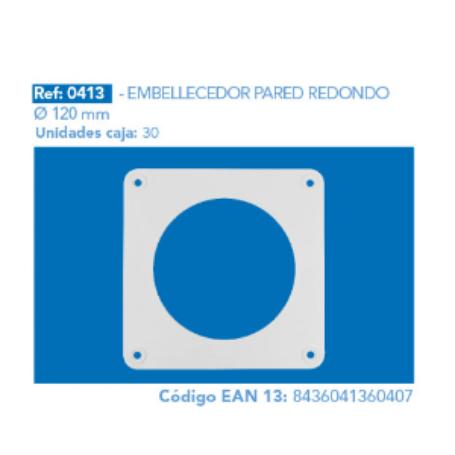 EMBELLECEDOR PARED REDONDO 120 MM