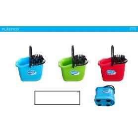 CUBO FREGONA C/ESC. 15 LTS.CON RUEDAS OVALADO