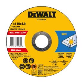DISCO CORTE INOX 115X1X22 DEWALT