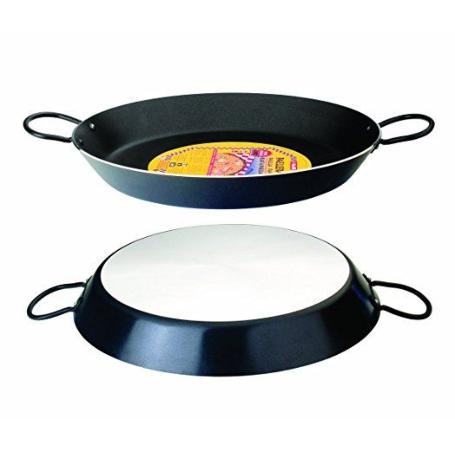 PAELLERA NERO DE 46 CMS.12RACIONES
