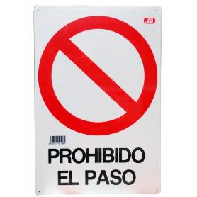 CARTEL PROHIBIDO PASO