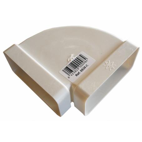 CODO RECTANG.HORIZ. 90º 110MM.