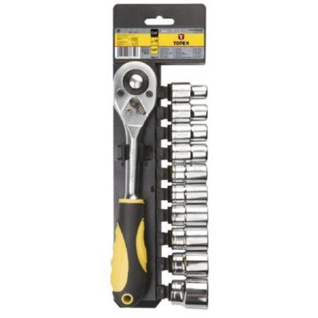 JUEGO LLAVES VASO 1/2 11UDS TOPEX