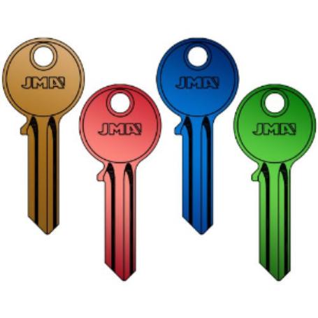 LLAVE PUERTA ALUMINIO U-5D AZUL