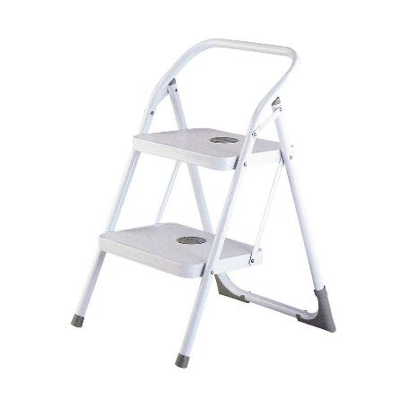 TABURETE ESC.2 PELD.METAL.BLAN.M/10