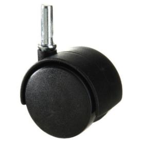 RUEDA OFICINA 40 MM. ESPIGA 8MM. SIN FRENO 79204