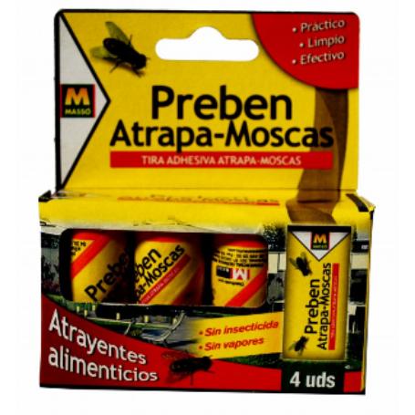 PREBEN 4 TIRAS ATRAPA-MOSCAS