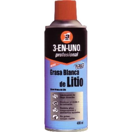GRASA LITIO BLANCA 3 EN 1 SPRAY 250 ML.