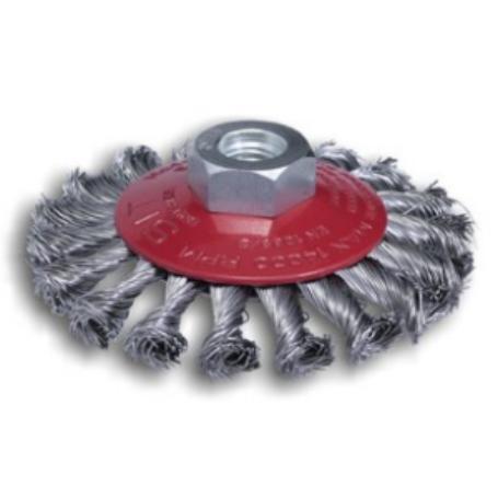 CEPILLO CONICO ALAMBRE TRENZADO 100 MM M-14