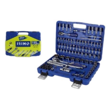 JUEGO LLAVES VASO IRIMO 1/4 Y 1/2 109 PZAS