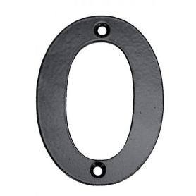 NUMERO 0 HIERRO FORJADO 100MM.