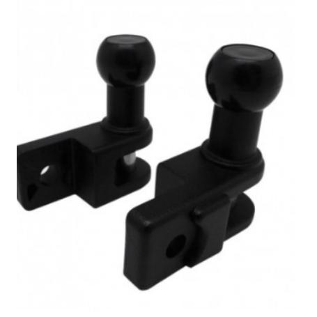 JUEGO SOPORTE BARANDILLA TOLDO NEGRO