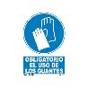 CARTEL VINILO ADH.USO GUANTES 21X30