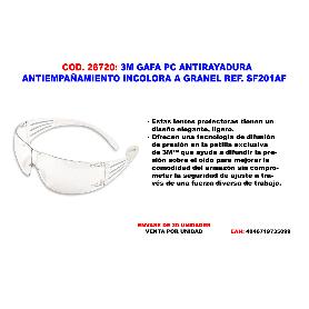 3M GAFA SEGURIDAD ANTIRAYADURA SF200C-1 7100331461