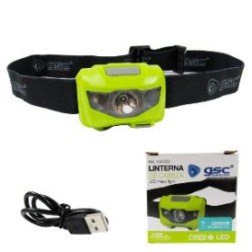 LINTERNA FRONTAL CON SENSOR 3W