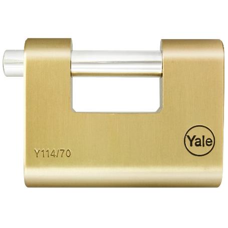 YALE AZBE CANDADO LATON ARCO ACERO CEMENTADO 70 MM Y114-70-113-1