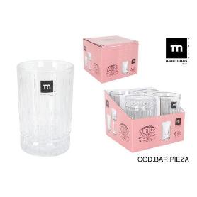 50 CLS VASO WHISKY ALTO CRISTAL TALLADO VINTAGE AURISS TUDELA MD - CAJA 4 UNIDADES