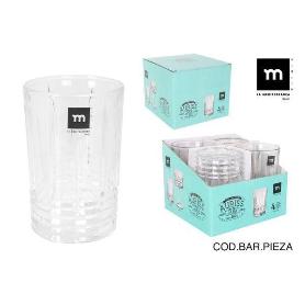 50 CLS. VASO CRISTAL TALLADO ANTIGUO MD JARA - CAJA 4 UNIDADES